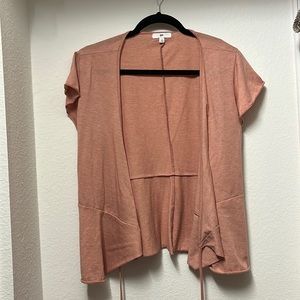 Peach/Pink Low Neck Wrap Top